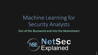 Machine Learning for Security Analysts - Part 1: The Machine Learning Process