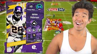 Adrian Peterson Trucks Everyone!  Best Running Back in Madden 25