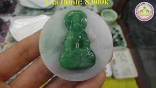 Mẹ Quan Âm  ngọc Jadeite A - Cẩm thạch thiên nhiên - Bảo Linh Thạch