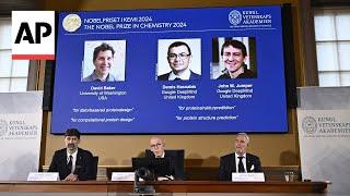 Nobel prize in Chemistry awarded to David Baker, Demis Hassabis, and John Jumper