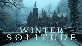 Winter Solitude | Dark Academia Piano & Strings for Study⋆Focus⋆Relax | Snowy Gothic Castle