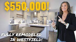 Tour a $550,000 FULLY REMODELED Home with a POOL in Westfield, Indiana!