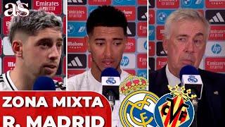 DECLARACIONES REAL MADRID 2 - VILLARREAL 0 | ZONA MIXTA completa hoy: VALVERDE, BELLINGHAM...