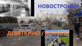 Застройка в Девяткино, пешая доступность через места Воронцовых