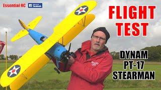 SMOOTH AND GRACEFUL !!! DYNAM PT-17 STEARMAN: ESSENTIAL RC FLIGHT TEST