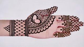 @mdrmehndi wow simple easy mehndi design | new heart ️ shape mehndi design #mehndi #mdrmehndi