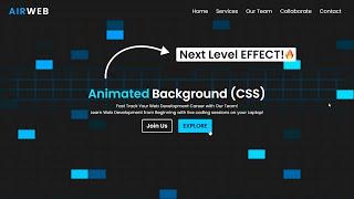 Classic Animated Background | HTML, CSS & Javascript