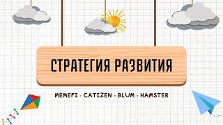 Стратегия роста: MemeFi, Catizen, Hamster, Blum.