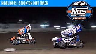 World of Outlaws NOS Energy Drink Sprint Cars | Stockton Dirt Track | September 6, 2024 | HIGHLIGHTS