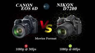 Nikon D7200 vs Canon eos 6D