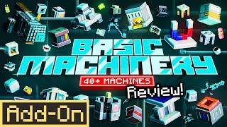 BASIC MACHINERY ADDON: Minecraft Bedrock Edition Technical Mod in-depth review