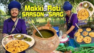 Nihang Baba Ji Da Dhaba | Makki Ki Roti Sarson Ka Saag | Punjabi Indian Street Food