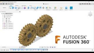 Spur gear in Autodesk Fusion 360