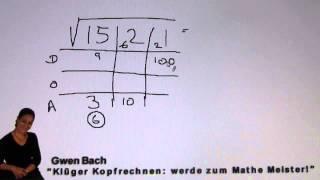 vedische Mathematik - Wurzel ziehen (korrigiert)