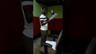 Evans DeMathew Recording a song At BIG KIM STUDIO