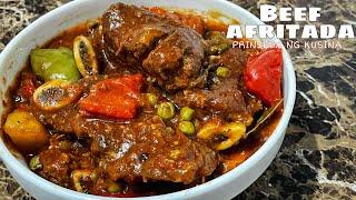 Beef Afritada with Tomatoes