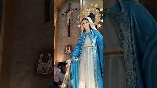 Visit of the Pilgrim image of Our Lady of the Miraculous Medal at St. Peregrine shrine.