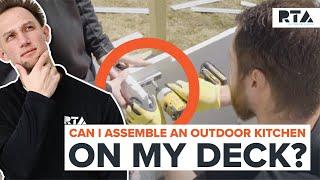 How to Install an Outdoor Kitchen on Deck | Super-Detailed RTA Assembly