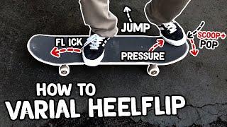 How to Varial Heelflip - Skateboard Tricks Tutorial (Slow Motion)