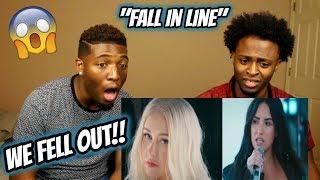 Christina Aguilera - Fall In Line  ft. Demi Lovato (WE FELL OUT OUR CHAIRS!!)