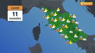 Meteo, previsioni meteo Lunedì 11 novembre 2024