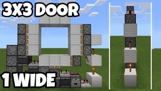 Minecraft Bedrock - 1 Wide 3x3 Door Tutorial