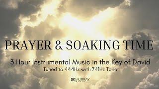 3 Hours Soaking and Prayer Time Music in the Key of David 444Hz with 741Hz tone; Music for Preaching