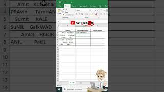 Remove Blank Space & Proper Text in Excel | Clear All Space & Proper Name in Excel | #shorts