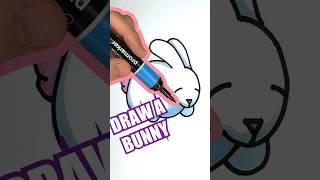 ️ How to draw a bunny: #howtodraw #drawingtutorial #shorts