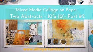 Mixed Media Painting - How to Paint an Abstract Painting  Using Layers - Part #2