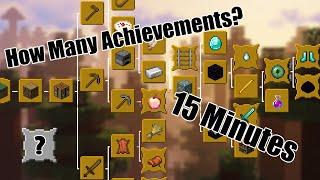 How Many Minecraft Achievements Can I Get in 15 Minutes?