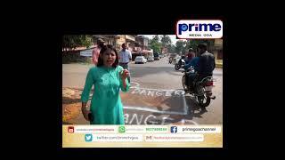 AAP Taleigao incharge Cecille Rodrigues highlights spot that caused accident ||#PRIMEGOA#TV_CHANNEL