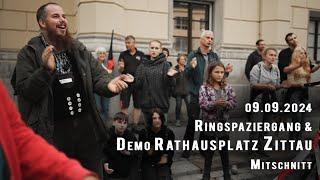 Spaziergang und Montagsdemo 09.09.2024 in Zittau