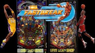 4K *NEW* NBA Fastbreak DarthMarino Mod & Vpin Workshop Mod Vpx Visual Pinball Gameplay (3scr setup)