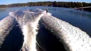 Wakeboarding in Vaughn Bay, WA