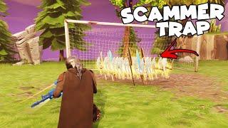 EXPOSING SCAMMERS using this NEW TRAP GLITCH!  (Scammer Gets Scammed) Fortnite Save The World