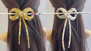  Diy Fabric Rope Infinity Knot Barrette Hair pin, Bun pin, Hair Clip, Hair Stick Bow slide Grip