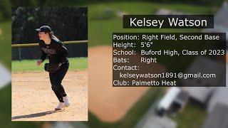 Kelsey Watson Class of 2023 Softball Skills/Drills