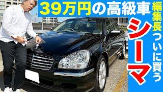 【39万円の超高級車】編集長ついにシーマ買う!!! ワンオーナー極上でこの価格ってマジっすか？