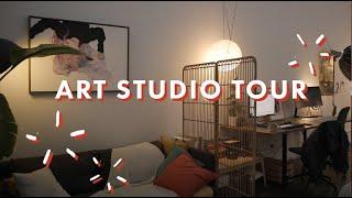 Art Studio Tour 2024 // My Creative Workspace in a Warehouse