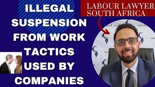 [L120] UNFAIR EMPLOYER BEHAVIOR: PART 1 OF 3 - SUSPENSION WITHOUT PAY CCMA ILLEGAL SOUTH AFRICA