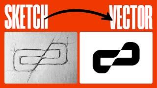 7 Logo design sketches to vector with Adobe Illustrator