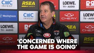 'I like the physicality!' - Ross Lyon discusses state of the game after beating Demons | Fox Footy