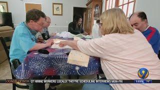 Residents of a home for adults with intellectual and developmental disabilities help keep people saf