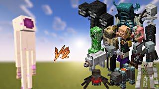 Minecraft all mobs vs pureman fight: This Was Unexpected!! #minecraft #gaming