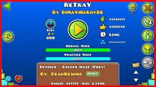 ReTraY (ALL COINS) 100%Normal mode (GEOMETRY DASH (GD) )