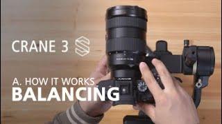 Zhiyun Crane 3S OFFICIAL tutorials A3 balancing