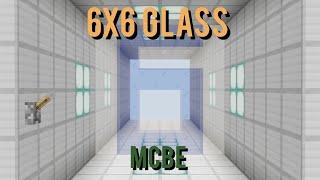 Simple 6x6 seamless glass piston door MCBE