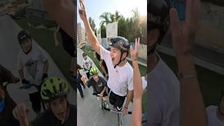 i ruined his day then made it #scooter #skatepark #bike #fail #challenge #funny #comedy #skate