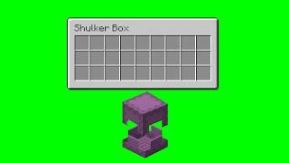 shulker box open animation minecraft green screen 